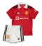 Billige Manchester United Anthony Martial #9 Hjemmebanetrøje Børn 2022-23 Kort ærmer (+ bukser)