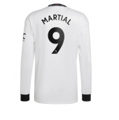 Billige Manchester United Anthony Martial #9 Udebanetrøje 2022-23 Lange ærmer