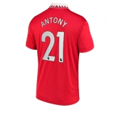 Billige Manchester United Antony #21 Hjemmebanetrøje 2022-23 Kort ærmer