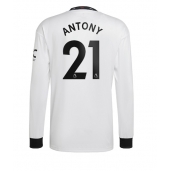 Billige Manchester United Antony #21 Udebanetrøje 2022-23 Lange ærmer