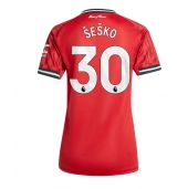 Billige Manchester United Benjamin Sesko #30 Hjemmebanetrøje Dame 2025-26 Kort ærmer