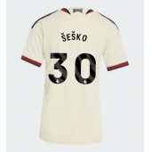 Billige Manchester United Benjamin Sesko #30 Tredje trøje Dame 2026-27 Kort ærmer
