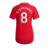 Billige Manchester United Bruno Fernandes #8 Hjemmebanetrøje Dame 2022-23 Kort ærmer
