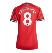 Billige Manchester United Bruno Fernandes #8 Hjemmebanetrøje Dame 2025-26 Kort ærmer