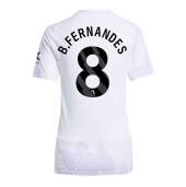 Billige Manchester United Bruno Fernandes #8 Udebanetrøje Dame 2025-26 Kort ærmer