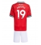 Billige Manchester United Bryan Mbeumo #19 Hjemmebanetrøje Børn 2025-26 Kort ærmer (+ bukser)