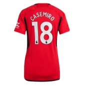 Billige Manchester United Casemiro #18 Hjemmebanetrøje Dame 2023-24 Kort ærmer