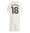 Billige Manchester United Casemiro #18 Tredje trøje Børn 2023-24 Kort ærmer (+ bukser)