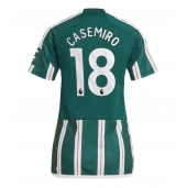 Billige Manchester United Casemiro #18 Udebanetrøje Dame 2023-24 Kort ærmer