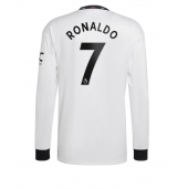 Billige Manchester United Cristiano Ronaldo #7 Udebanetrøje 2022-23 Lange ærmer