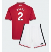 Billige Manchester United Diogo Dalot #2 Hjemmebanetrøje Børn 2026-27 Kort ærmer (+ bukser)