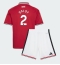 Billige Manchester United Diogo Dalot #2 Hjemmebanetrøje Børn 2026-27 Kort ærmer (+ bukser)