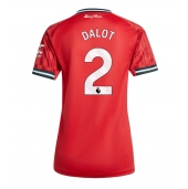 Billige Manchester United Diogo Dalot #2 Hjemmebanetrøje Dame 2025-26 Kort ærmer