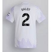 Billige Manchester United Diogo Dalot #2 Udebanetrøje 2025-26 Kort ærmer