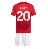 Billige Manchester United Diogo Dalot #20 Hjemmebanetrøje Børn 2024-25 Kort ærmer (+ bukser)