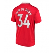 Billige Manchester United Donny van de Beek #34 Hjemmebanetrøje 2022-23 Kort ærmer