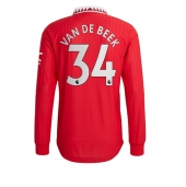 Billige Manchester United Donny van de Beek #34 Hjemmebanetrøje 2022-23 Lange ærmer