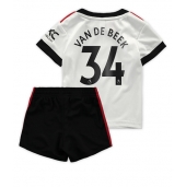 Billige Manchester United Donny van de Beek #34 Udebanetrøje Børn 2022-23 Kort ærmer (+ bukser)