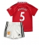 Billige Manchester United Harry Maguire #5 Hjemmebanetrøje Børn 2022-23 Kort ærmer (+ bukser)