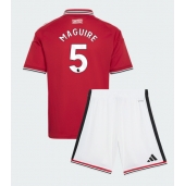 Billige Manchester United Harry Maguire #5 Hjemmebanetrøje Børn 2026-27 Kort ærmer (+ bukser)