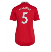 Billige Manchester United Harry Maguire #5 Hjemmebanetrøje Dame 2022-23 Kort ærmer