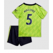 Billige Manchester United Harry Maguire #5 Tredje trøje Børn 2022-23 Kort ærmer (+ bukser)