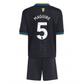 Billige Manchester United Harry Maguire #5 Tredje trøje Børn 2025-26 Kort ærmer (+ bukser)