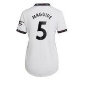 Billige Manchester United Harry Maguire #5 Udebanetrøje Dame 2022-23 Kort ærmer