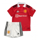 Billige Manchester United Hjemmebanetrøje Børn 2022-23 Kort ærmer (+ bukser)