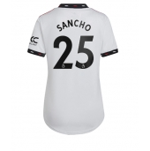 Billige Manchester United Jadon Sancho #25 Udebanetrøje Dame 2022-23 Kort ærmer