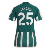 Billige Manchester United Jadon Sancho #25 Udebanetrøje Dame 2023-24 Kort ærmer