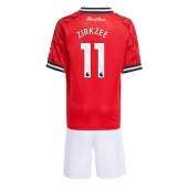Billige Manchester United Joshua Zirkzee #11 Hjemmebanetrøje Børn 2025-26 Kort ærmer (+ bukser)