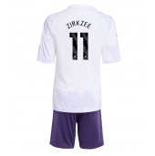 Billige Manchester United Joshua Zirkzee #11 Udebanetrøje Børn 2025-26 Kort ærmer (+ bukser)