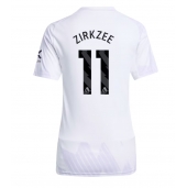 Billige Manchester United Joshua Zirkzee #11 Udebanetrøje Dame 2025-26 Kort ærmer