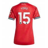 Billige Manchester United Leny Yoro #15 Hjemmebanetrøje Dame 2025-26 Kort ærmer