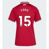 Billige Manchester United Leny Yoro #15 Hjemmebanetrøje Dame 2026-27 Kort ærmer