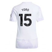 Billige Manchester United Leny Yoro #15 Udebanetrøje Dame 2025-26 Kort ærmer