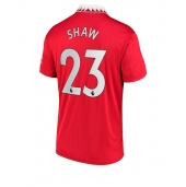 Billige Manchester United Luke Shaw #23 Hjemmebanetrøje 2022-23 Kort ærmer