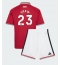 Billige Manchester United Luke Shaw #23 Hjemmebanetrøje Børn 2026-27 Kort ærmer (+ bukser)