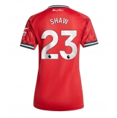 Billige Manchester United Luke Shaw #23 Hjemmebanetrøje Dame 2025-26 Kort ærmer