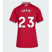 Billige Manchester United Luke Shaw #23 Hjemmebanetrøje Dame 2026-27 Kort ærmer