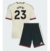 Billige Manchester United Luke Shaw #23 Tredje trøje Børn 2026-27 Kort ærmer (+ bukser)
