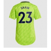 Billige Manchester United Luke Shaw #23 Tredje trøje Dame 2022-23 Kort ærmer