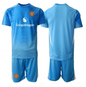 Billige Manchester United Målmand Hjemmebanetrøje Børn 2025-26 Kort ærmer (+ bukser)