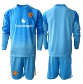 Billige Manchester United Målmand Hjemmebanetrøje Børn 2025-26 Lange ærmer (+ bukser)