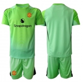 Billige Manchester United Målmand Tredje trøje Børn 2025-26 Kort ærmer (+ bukser)