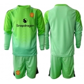Billige Manchester United Målmand Tredje trøje Børn 2025-26 Lange ærmer (+ bukser)