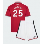 Billige Manchester United Manuel Ugarte #25 Hjemmebanetrøje Børn 2026-27 Kort ærmer (+ bukser)