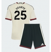 Billige Manchester United Manuel Ugarte #25 Tredje trøje Børn 2026-27 Kort ærmer (+ bukser)