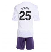 Billige Manchester United Manuel Ugarte #25 Udebanetrøje Børn 2025-26 Kort ærmer (+ bukser)